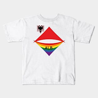 Albania  pride flag Kids T-Shirt